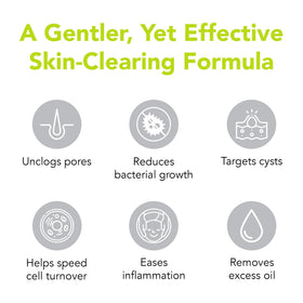 humane bottle label detail showing 5% benzoyl peroxide and ingredient clarity benefit