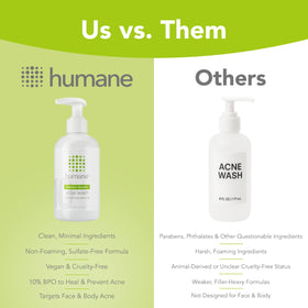humane bottle on bathroom shelf lifestyle scene promoting routine use