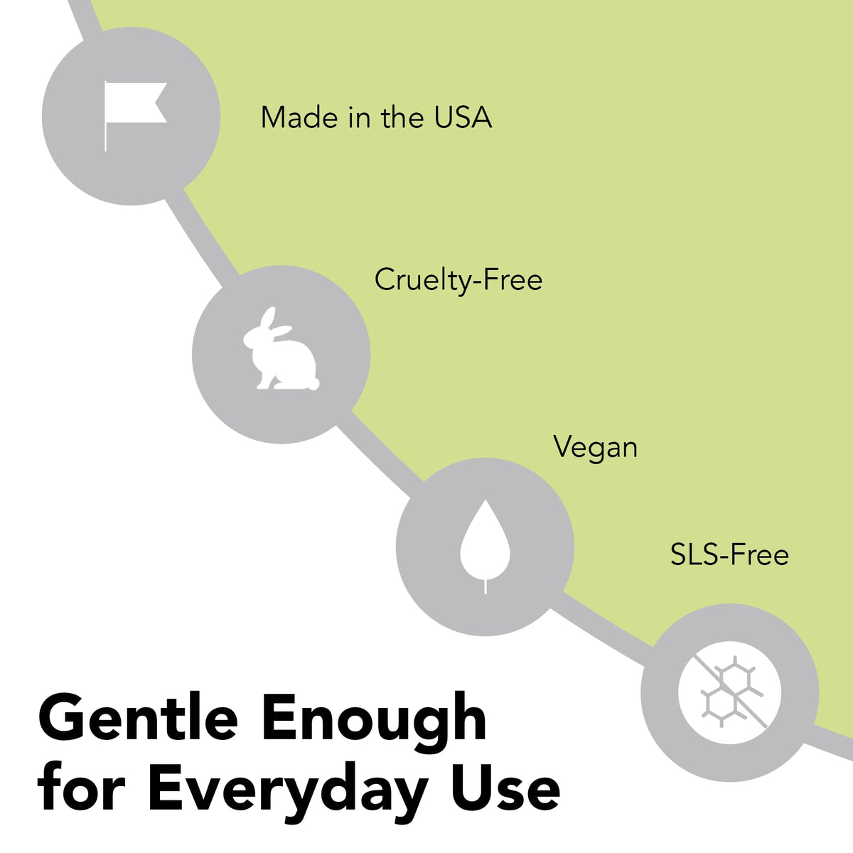 Humane bottle held in hand to show 4 ounce size and travel-friendly benefit