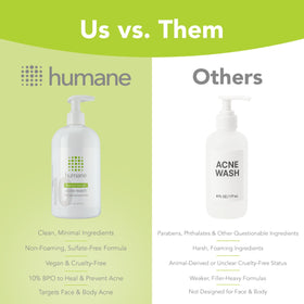 humane size comparison next to hand showing 16 fl oz travel-practicality