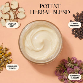 humanroots wild yam cream being applied to forearm for gentle topical support and comfort