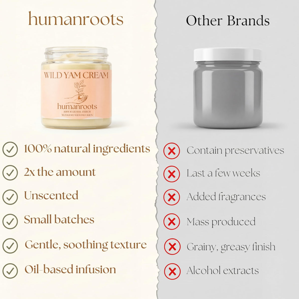 humanroots jar on bathroom vanity styled for everyday skincare routine convenience