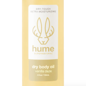 HUME SUPERNATURAL front bottle showing Vanilla Daze packaging and quick hydration