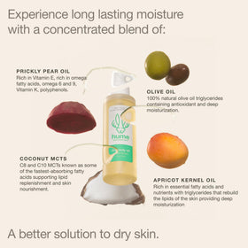 HUME SUPERNATURAL ingredients apricot and prickly pear highlighting plant-based nourishment