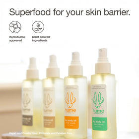 HUME SUPERNATURAL label detail focusing on ingredient list and non-toxic promise