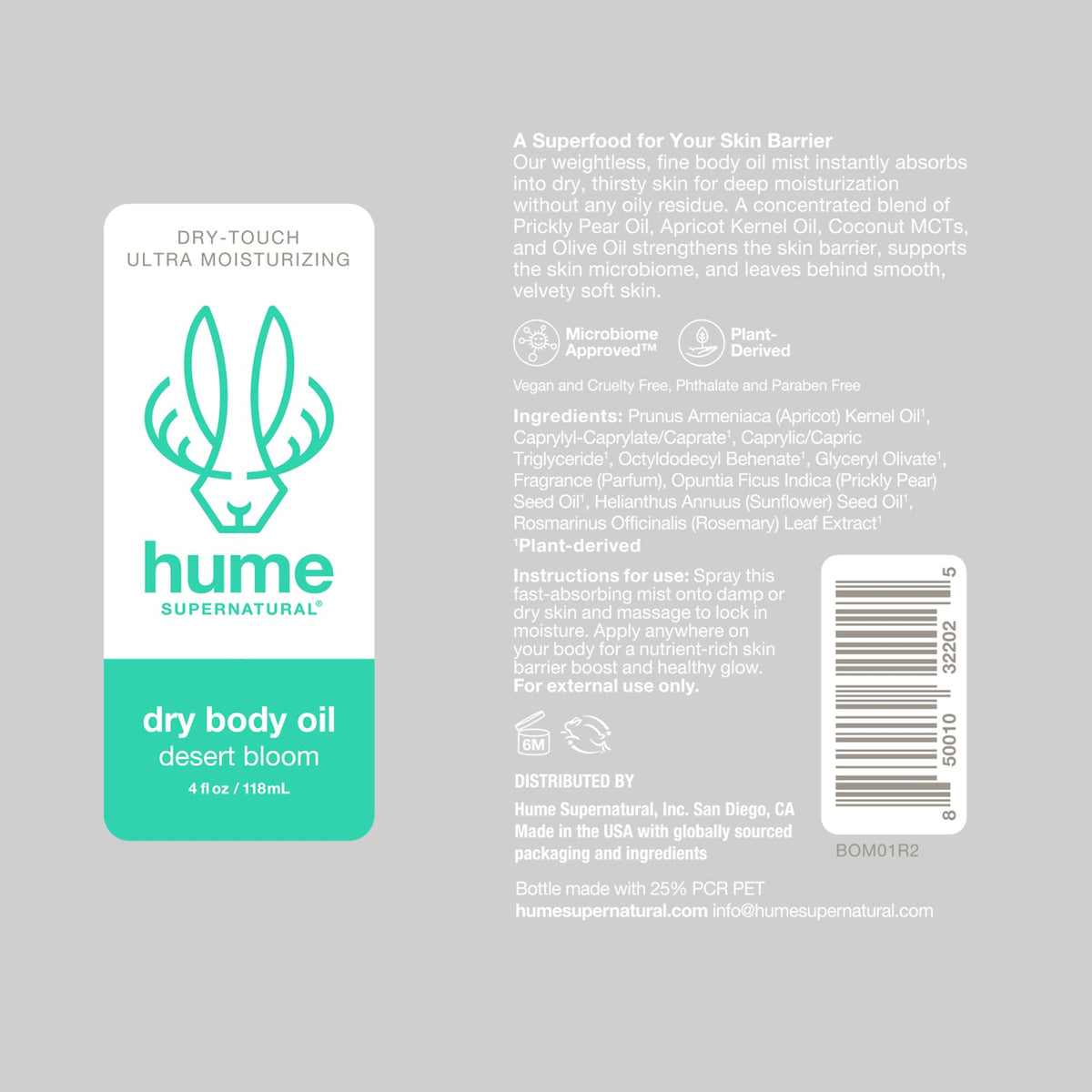 HUME SUPERNATURAL on bathroom counter in lifestyle scene showcasing daily routine use