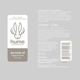 HUME SUPERNATURAL boxed packaging showing product information and trust