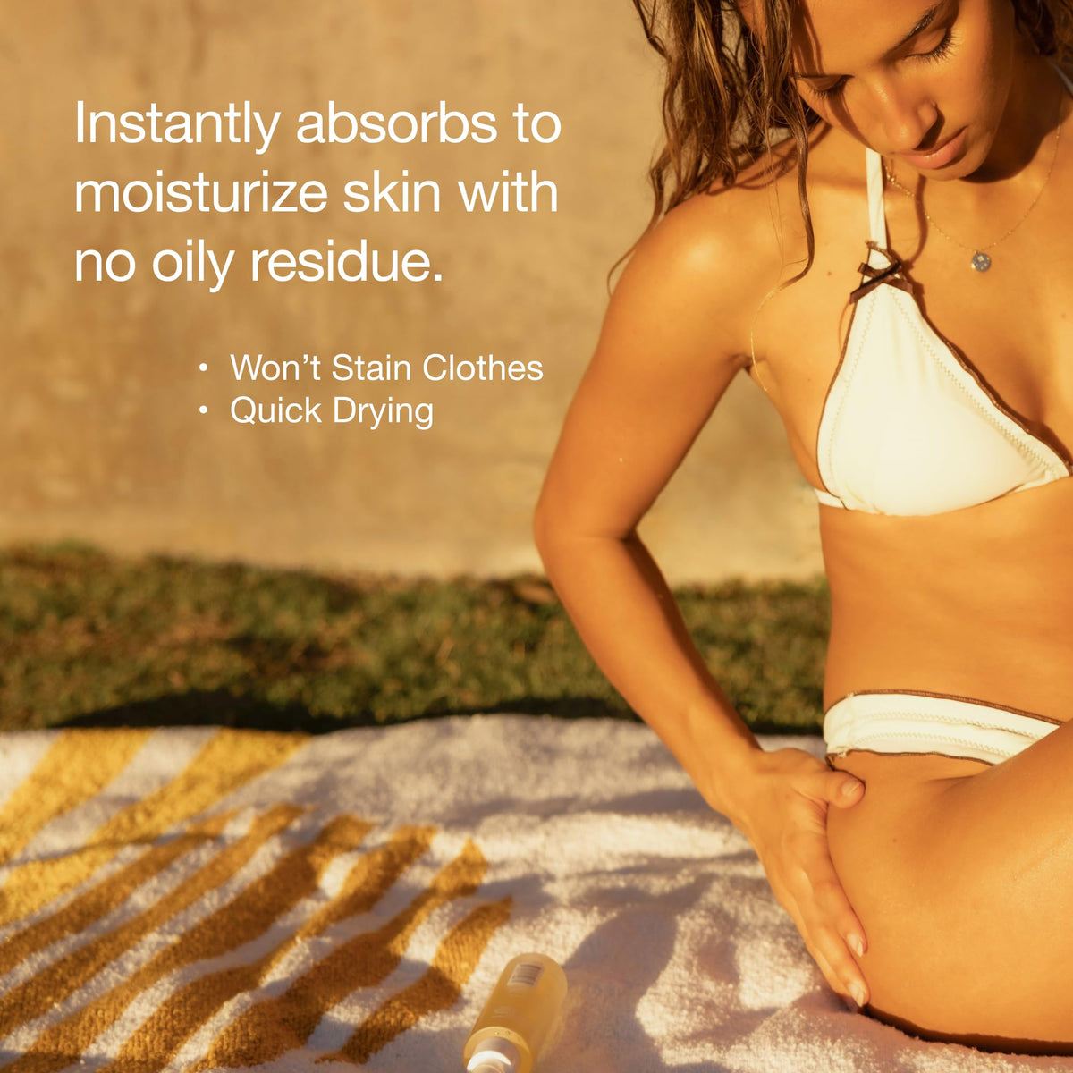 HUME SUPERNATURAL oil drop on skin showing quick absorption and glow