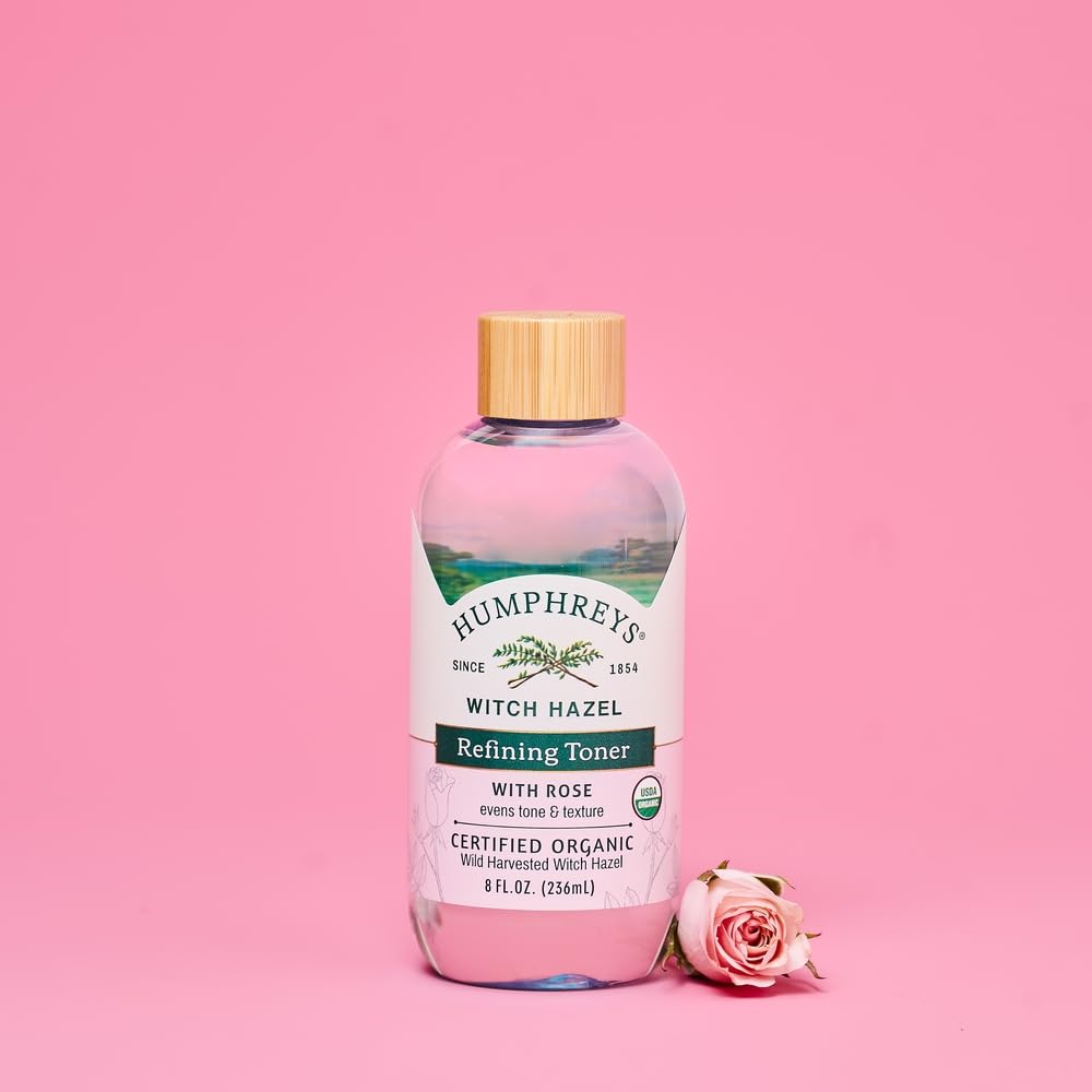 Humphreys toner staged in bathroom for calming, routine‑ready aesthetic