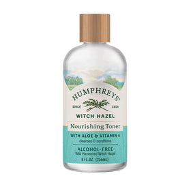 Humphreys front bottle shot showing clear toner and natural branding benefits hydration