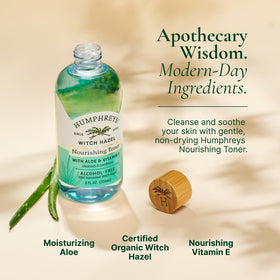 Humphreys clear drop of toner texture demonstrating lightweight hydrating feel