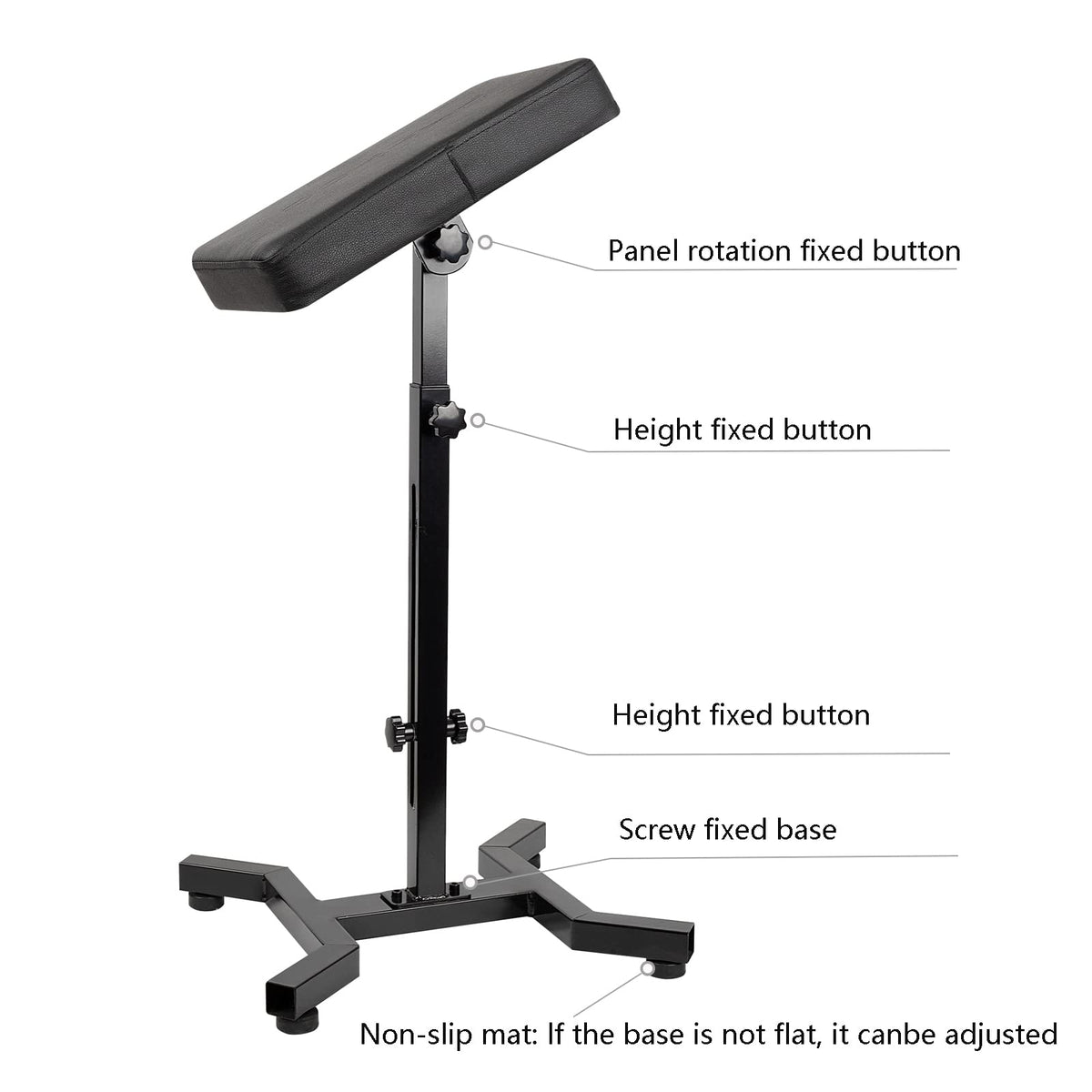 HUOXOU four-corner base on studio floor providing balanced non-slip stability