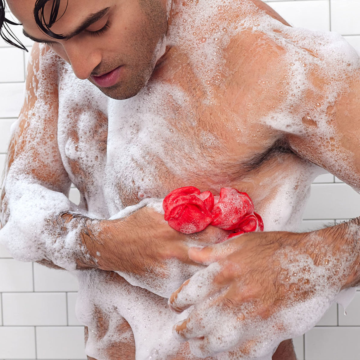Citrus and eucalyptus visual representing Huron fragrance for an energizing shower