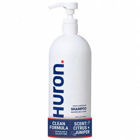 Huron front packaging 32oz showing bottle and scent, promotes lasting value