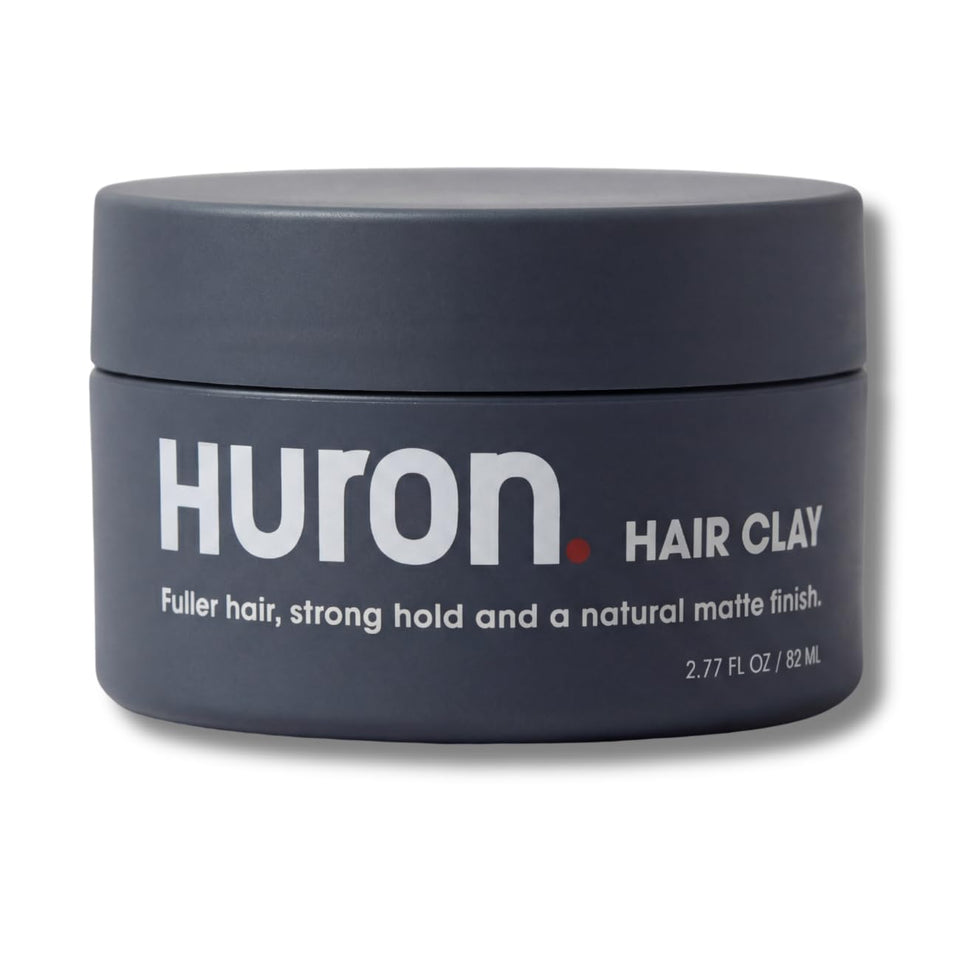 Huron front jar view showing clean matte packaging and product clarity benefit