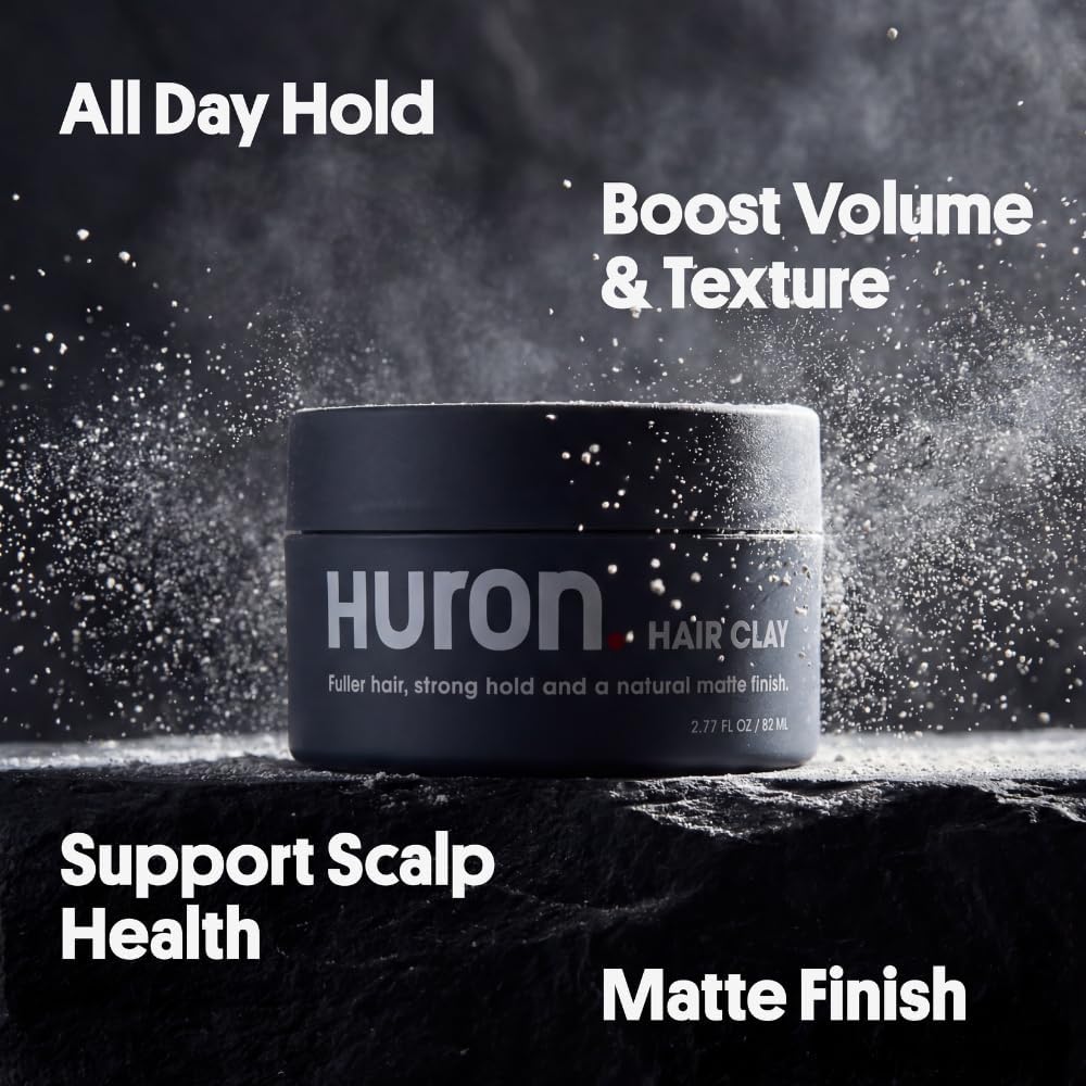 Huron clay open in palm showing texture and pliability for easy application benefit