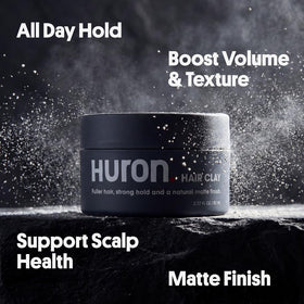 Huron clay open in palm showing texture and pliability for easy application benefit