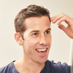 Huron applied to damp hair before blow-dry for added lift and volume