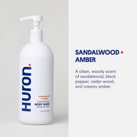 Huron ingredient label close-up highlighting non-toxic, phthalate-free benefits