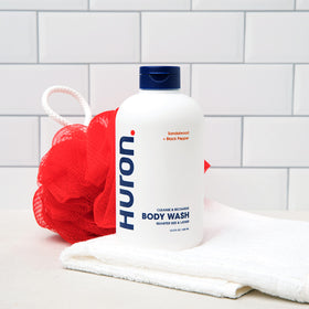Two Huron bottles stacked to show pack of 2 and value benefit