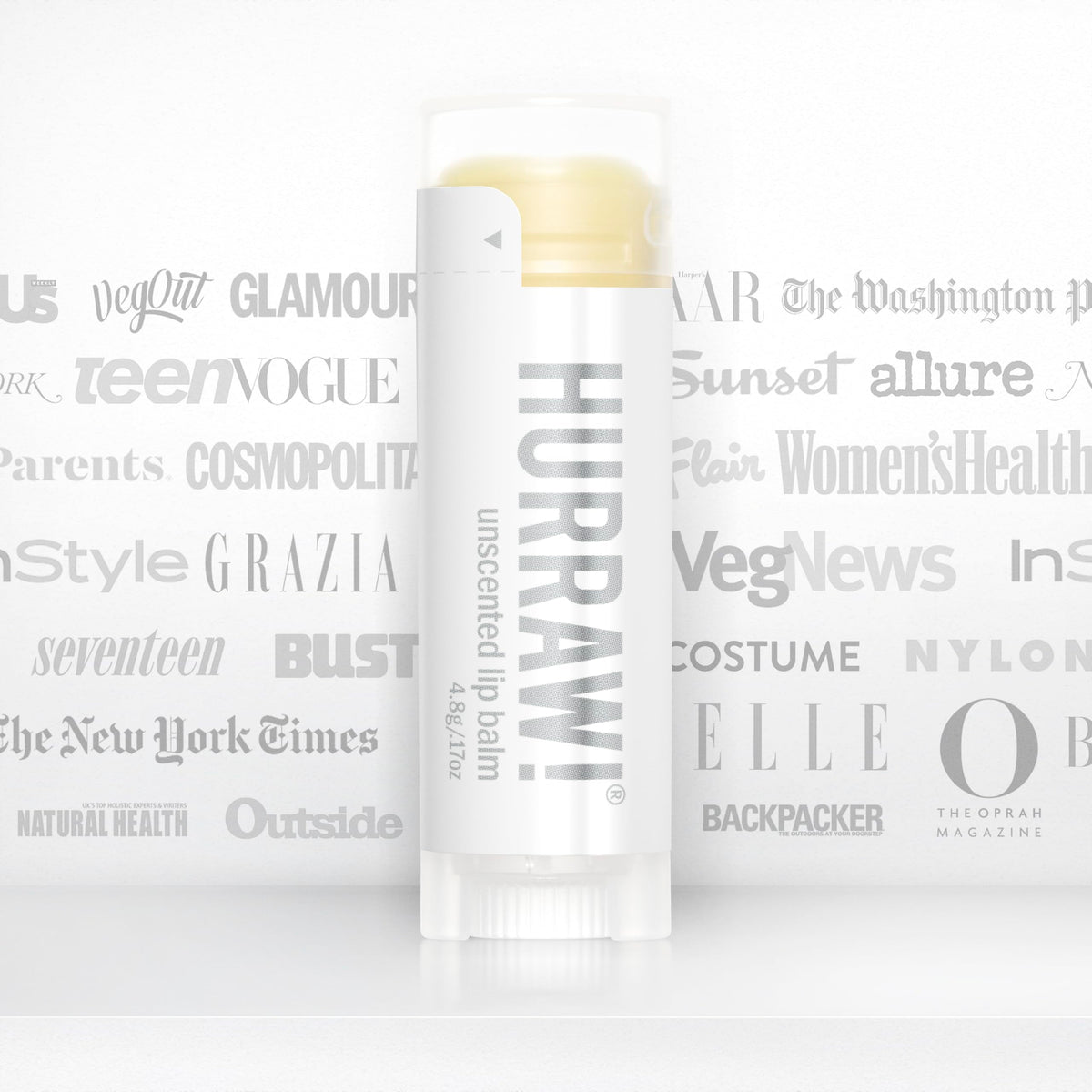 HURRAW! balm applied to cuticles demonstrating multi-use moisturizing benefit
