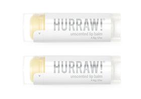 HURRAW! front view of two oval tubes showing minimalist packaging and portability