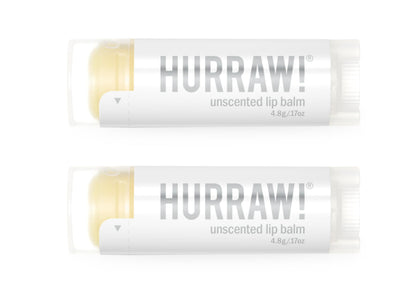 HURRAW! front view of two oval tubes showing minimalist packaging and portability