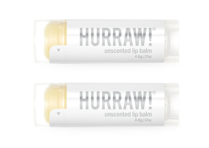 HURRAW! front view of two oval tubes showing minimalist packaging and portability