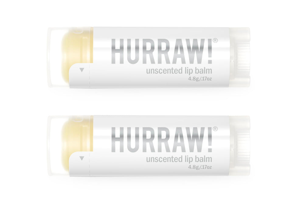 HURRAW! front view of two oval tubes showing minimalist packaging and portability