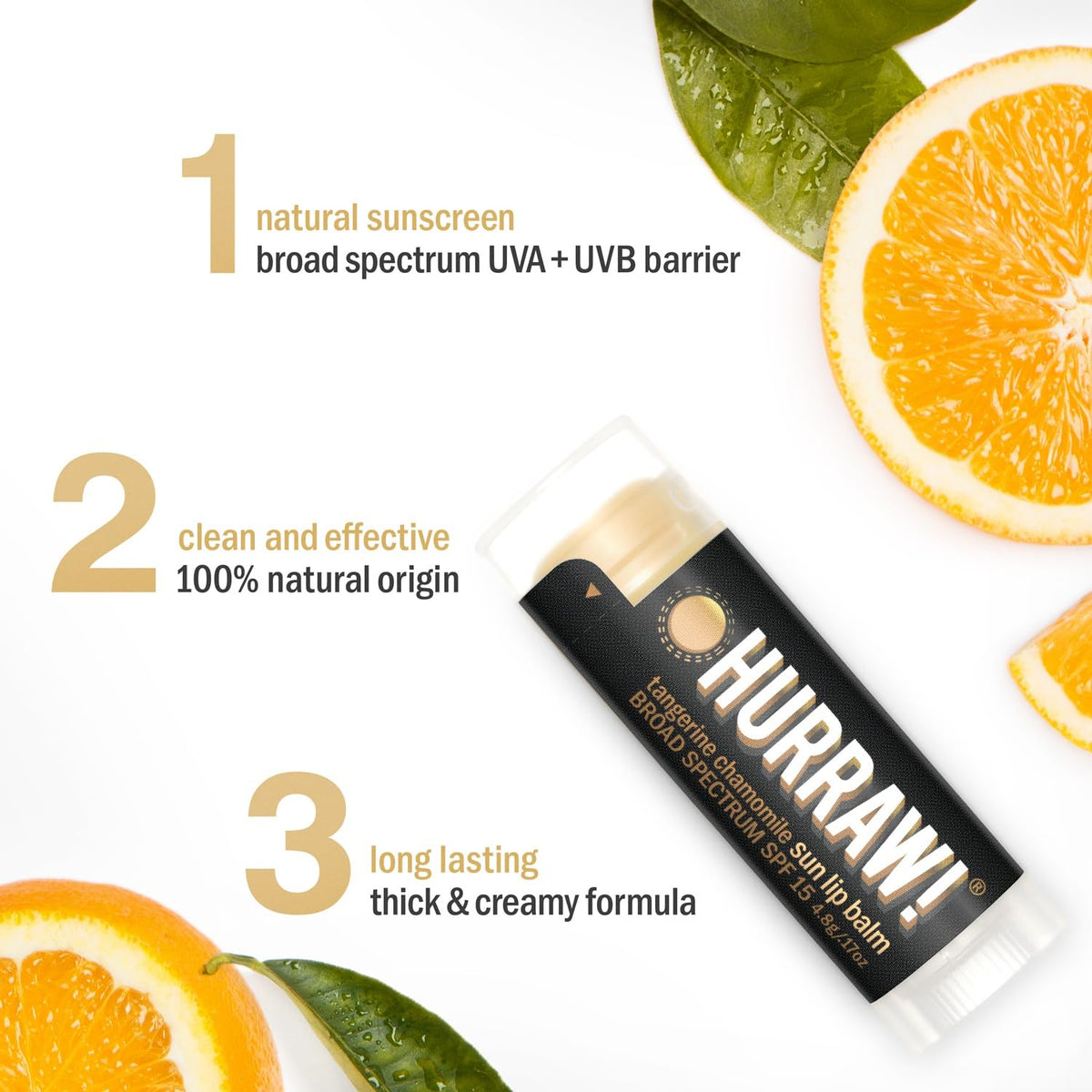 HURRAW! close-up of creamy balm texture, smooth glide and long wear