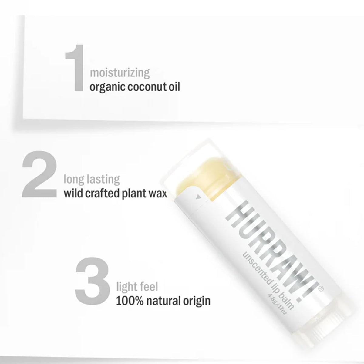 HURRAW! close-up of tube label showing organic certification and clear ingredients