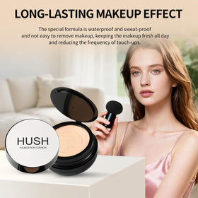HUSH Beauty texture swirl on skin showing blendable, moisturizing formula