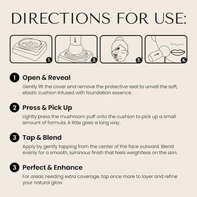 Hush Glow compact in hand illustrating size and easy portability for touch-ups