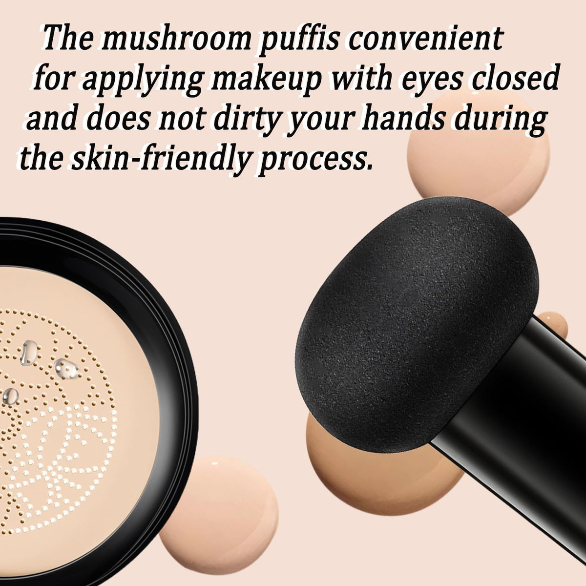 Hush Makeup label close-up showing key ingredients like hyaluronic acid for moisture