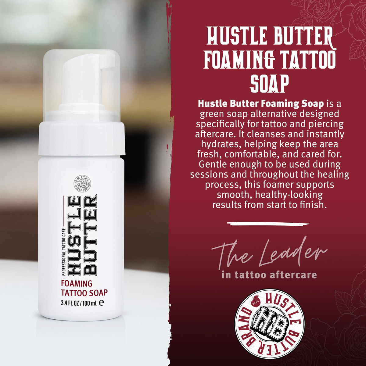 hustle butter deluxe foam texture close-up illustrating gentle cleansing action