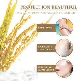 huxihom applying sunscreen on arm for even coverage and quick blend