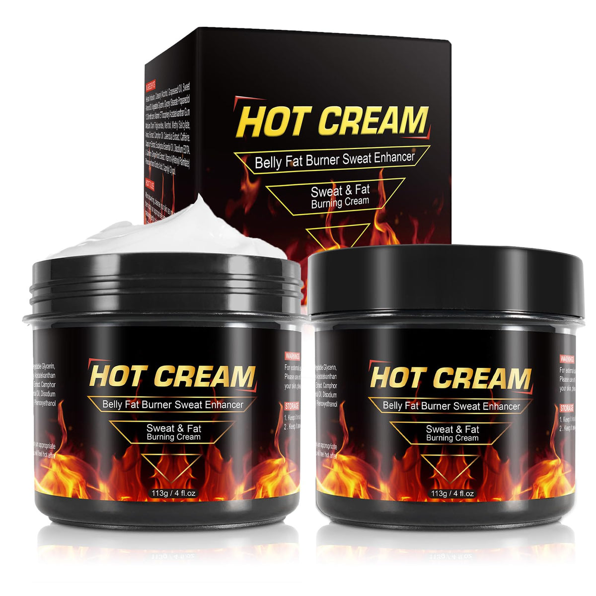 HUYEHF front packaging shot showing product and calming design benefits warming