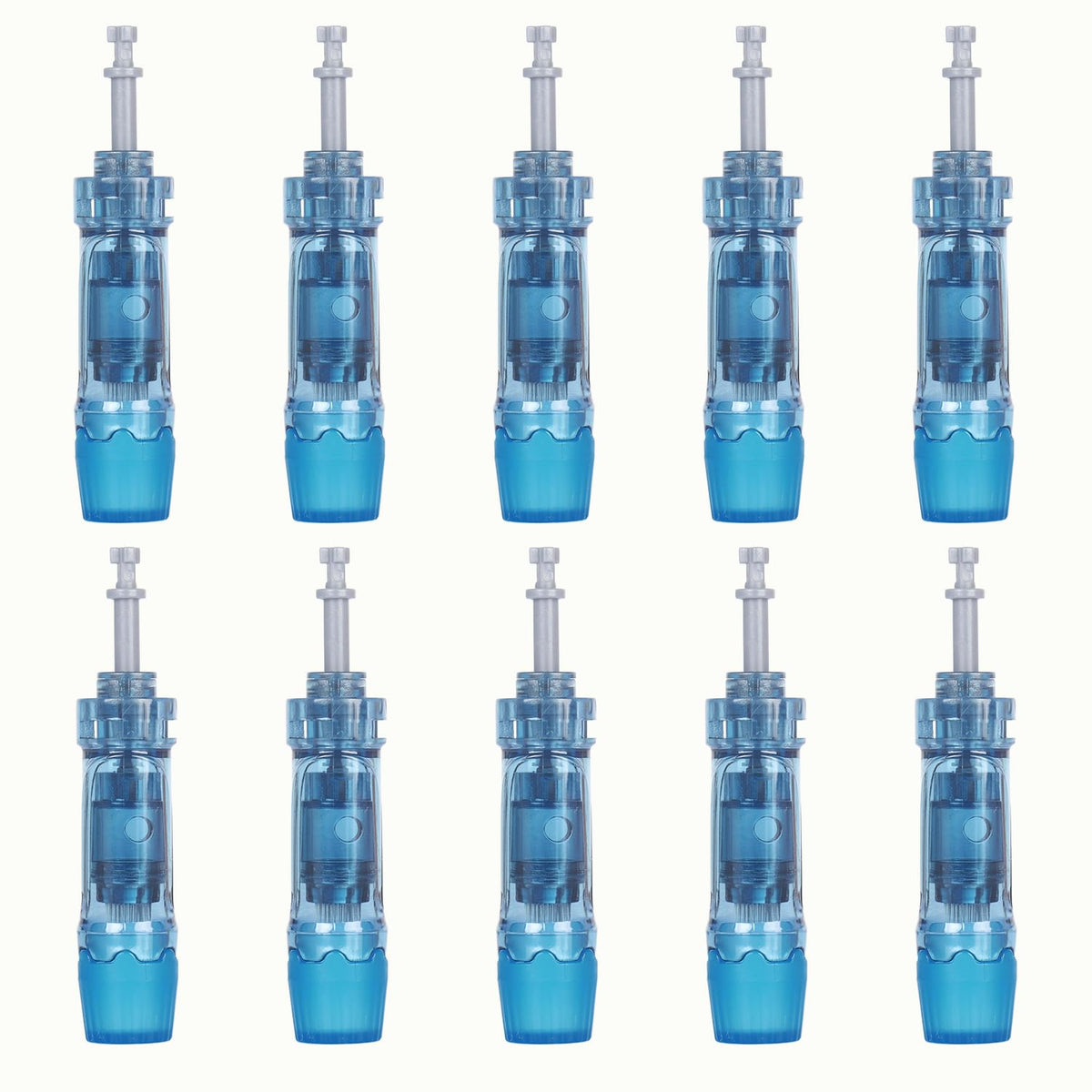 HVVGUT front packaging showing 10 sterile 0.25mm 18-pin cartridges, hygienic unopened box