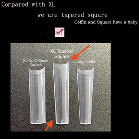HWHUNO close-up showing the tapered square edge detail for easier blending and slimmer look
