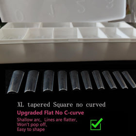 HWHUNO tips on a hand model for scale, illustrating medium length and natural fit