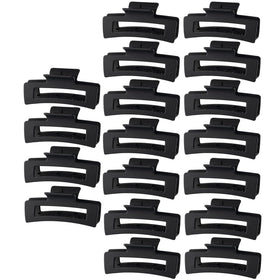 HXOGD front packaging showing 18 matte hair claw clips and organized set for gifting