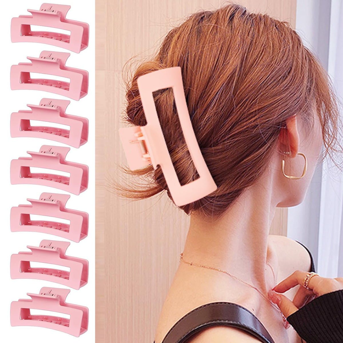 HXOGD clip used in a half-up hairstyle, simple everyday styling benefit