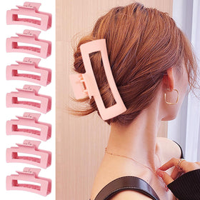 HXOGD clip used in a half-up hairstyle, simple everyday styling benefit