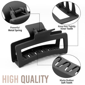HXOGD detailed view of clip teeth and metal spring for strong reliable hold