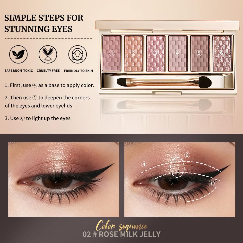 Hxssll application with brush on eyelid demonstrating easy pickup and placement benefit beginner-friendly