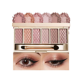 Hxssll open pan overhead view with arranged mattes shimmers glitters for easy selection benefit versatile
