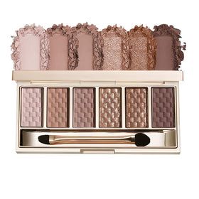 Hxssll front packaging showing six neutral shades and compact design