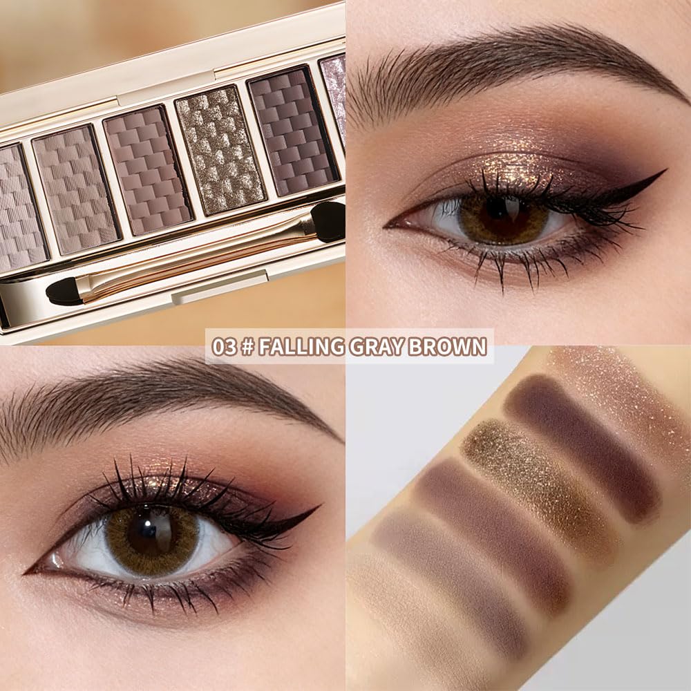 Hxssll swatches on arm displaying cool mauve, taupe, grey and lilac payoff