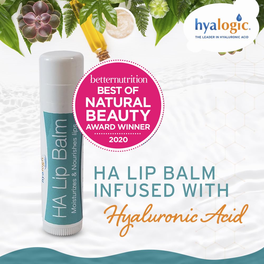 Hyalogic lip balm in hand showing compact size and travel-friendly convenience