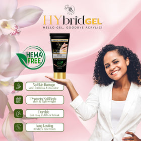 HYBA brush applicator spreading HyGEL for precise control and even coverage benefit
